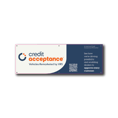 Credit Acceptance Banner 72"x24" 2025
