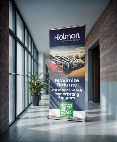 Holman Remarketing Program 24" Retractable Banner