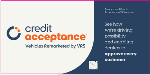 Credit Acceptance Decal 10"x3"