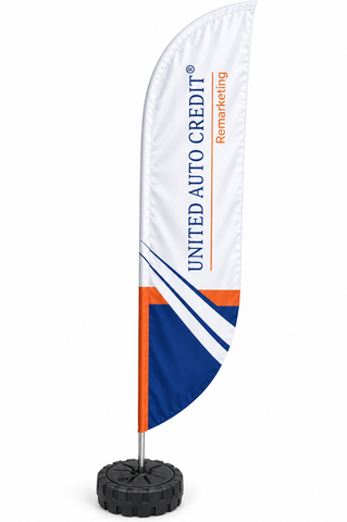United Auto Credit Feather Flag