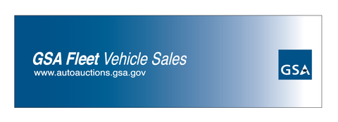 GSA Fleet Vehicle Sales Decal