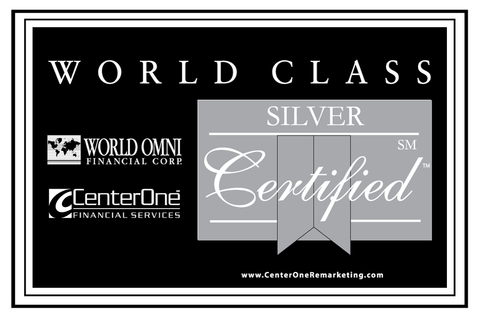 World Omni Silver Certified Decal