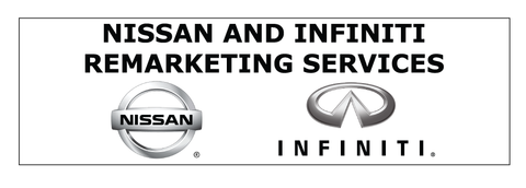 Nissan and Infiniti Remarketing Services Decal