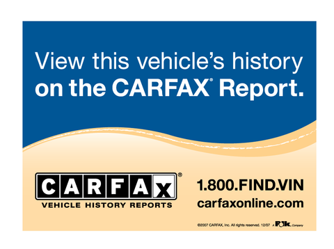 CARFAX Report Decal