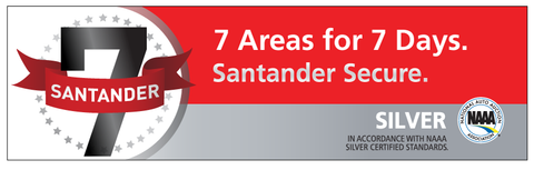 Santander 7 Day NAAA Decal