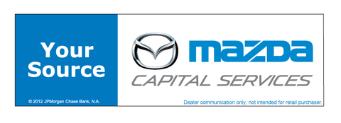 Mazda Capital Services Your Source Chase Decal