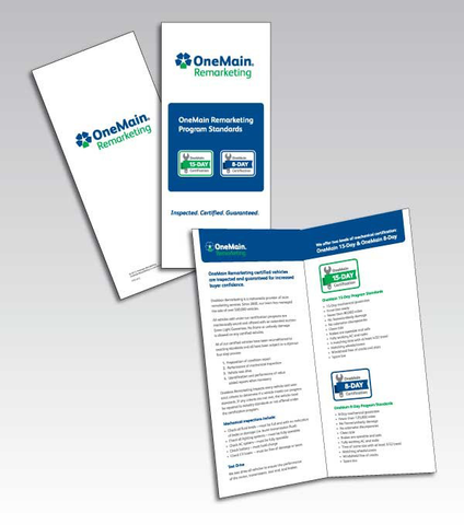 OneMain Remarketing Certified Brochure