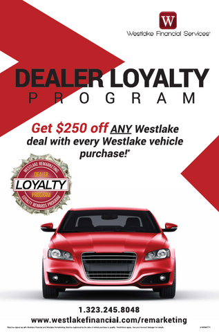 Westlake Remarketing Dealer Loyalty Poster
