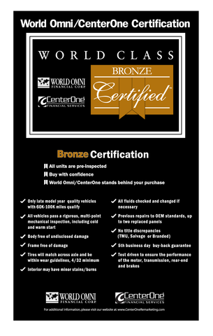World Omni Bronze Certification Banner