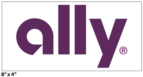 Ally 8x4" Decal