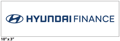 Hyundai Finance Decal